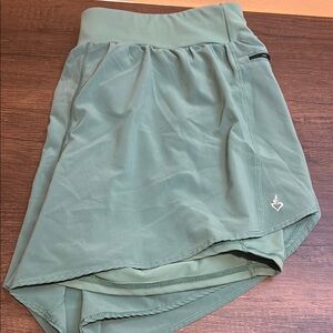 Torrid Green Skorts with Elastic Waistband and Flowy Design